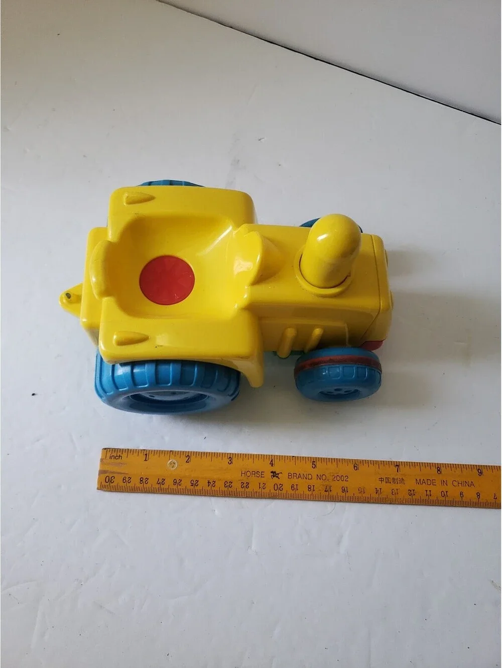 Hasbro Playskool Yellow Push & Drive Tractor Vintage 1995